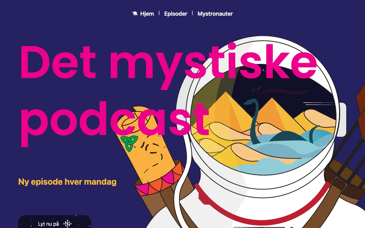 Screenshot of Det mystiske podcast
